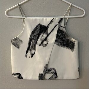 Keepsake the Label Brush Stroke Cropped Top Size XS